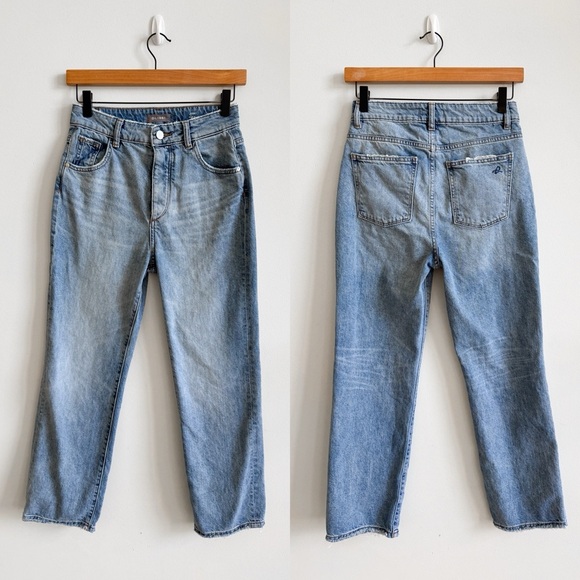 DL1961 • Jerry High Rise Vintage Straight Jean in Hawthorne - Picture 4 of 14